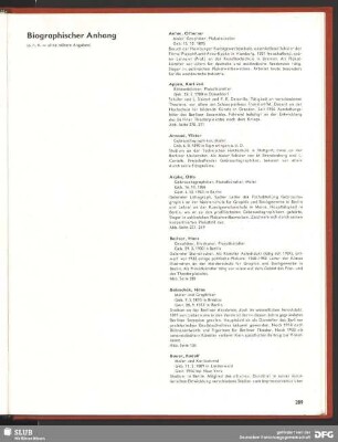 Biographischer Anhang