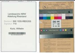 Entnazifizierung Wilhelm Kunz , geb. 03.08.1897 (Steiger)