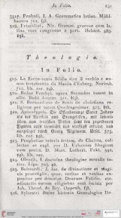 Theologia (Nr. 3519 - 3734)