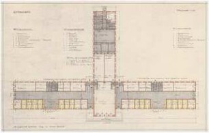 Jugenderholungsheim Schinkelwettbewerb 1943: Grundriss Erdgeschoss 1:200