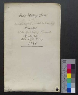 Fronablösungsvertrag zwischen dem Kloster Günterstal und der Gemeinde Günterstal.