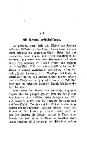 Die Mennoniten-Ansiedlungen