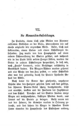 Die Mennoniten-Ansiedlungen