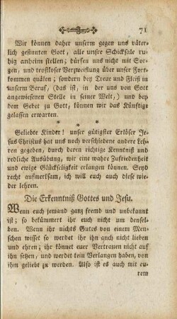Die Erkenntniß Gottes und Jesu