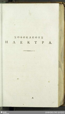 Sophokleus Elektra