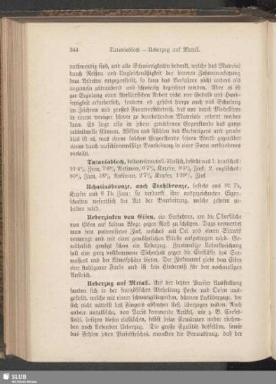 Tutaniablech - Ueberzug auf Metall