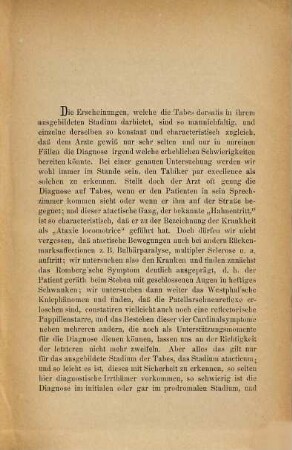Die Initialsymptome der Tabes dorsalis : Inaug.-Diss.