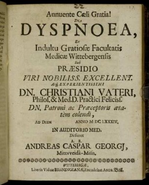De Dyspnoea