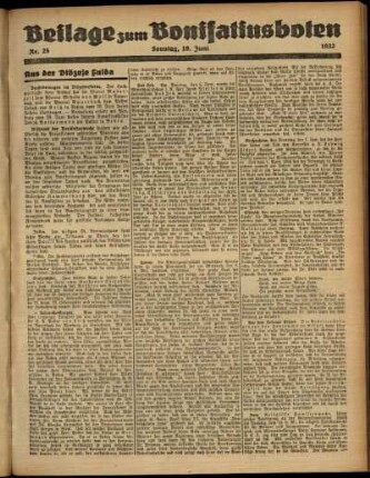 Zweite Ausgabe vom Sonntag, den 19. Juni 1932.