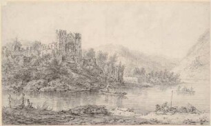 Kirchenruine am Fluss