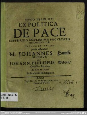Ex politica de pace