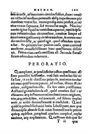 Peroratio.