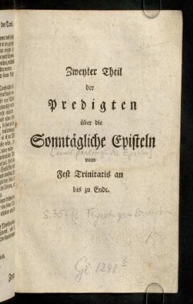 1-355, Zweyter Theil