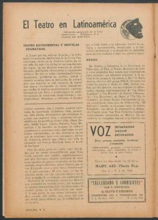 El teatro en latinoamérica