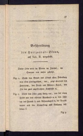 31-36, Beschreibung des Horizontal-Ofens.
