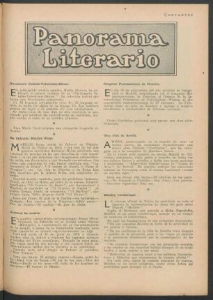 Panorama literario