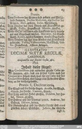 Illustratio Decimae Sextae Regulae Cardinalis.