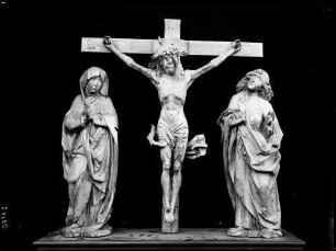 Hochhausen Evangelische Notburga-Kirche Kreuzigungsgruppe (um1500)