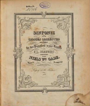 Sinfonie für großes Orchester : op. 5