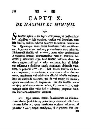 Caput X. De Maximis Et Minimis.