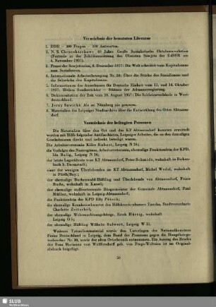 Verzeichnis der benutzten Literatur