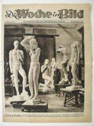 Illustrierte Beilage der "Berliner Zeitung" u.a. zum Werk des Bildhauers Georg Kolbe