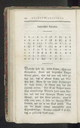 Lateinisches Alphabet.