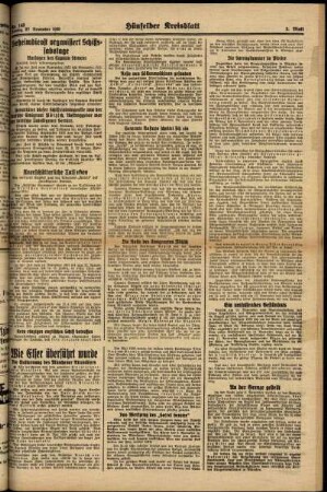 Zweite Ausgabe vom Montag, den 27. November 1939.