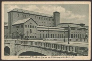 Ansichtskarte "Umspannwerk Kottbuser Ufer an der Hobrechtbrücke"