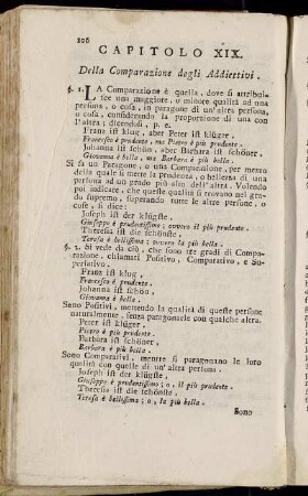 Capitolo XIX. Della Comparazione degli Addiettivi