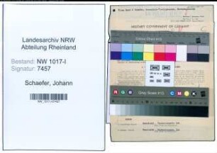 Entnazifizierung Johann Schaefer , geb. 02.03.1894 (Fabrikant)