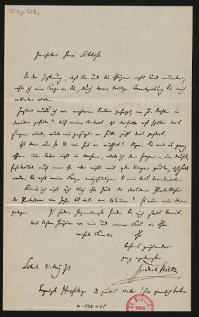 Brief an Max Schloß : 31.05.1873