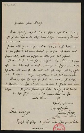 Brief an Max Schloß : 31.05.1873