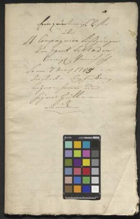 Einquartierungsliste über vier Kompanien vom königlich-preußischen Regiment Schladen, das am 7. März 1795 in die Stadt Siegen, die Sieghütte, den Hainer Hammer und die Hainer Hütte einrückte