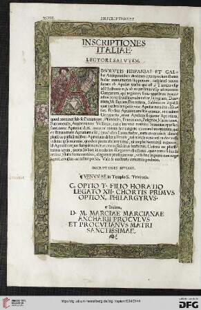 Inscriptiones Italiae