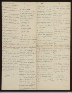 VI Les cinq doigts de la main : Überschrift