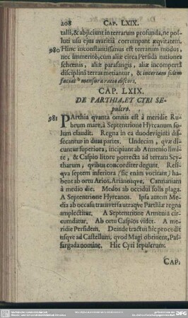 Cap. LXIX. De Parthia, Et Cyri Sepulchro