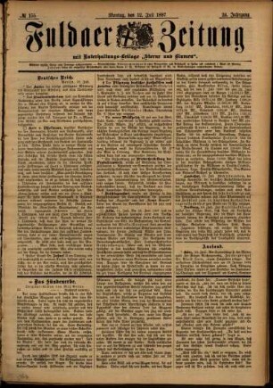 Ausgabe vom Montag, den 12. Juli 1897.