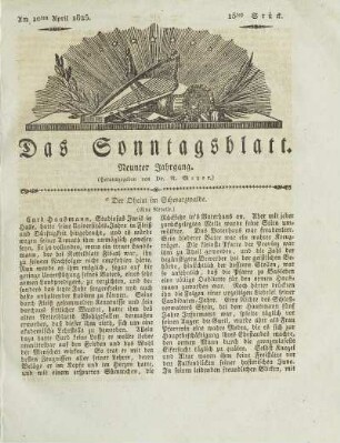 15, 1825: Stück