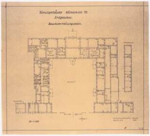Dienstwohnung des Reichsaußenministers Joachim von Ribbentrop, Berlin-Mitte Umbau: Grundriss EG 1:250