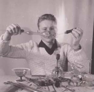Glasbläser aus Lauscha, Dresden Weihnachtsausstellung 1959