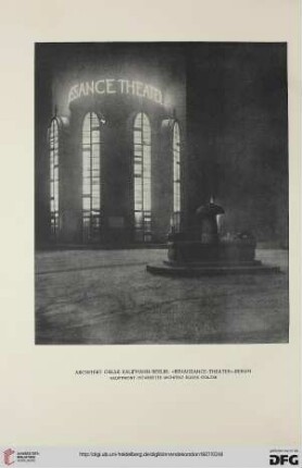 38: Das "Renaissance-Theater"-Berlin : eine Arbeit von Architekt Oskar Kaufmann, Berlin