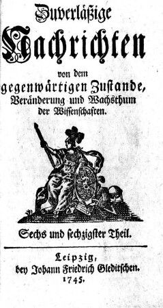 Sechs und sechzigster Theil.