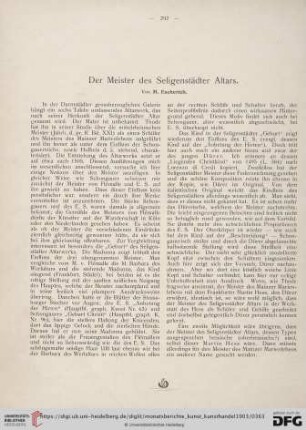 3: Der Meister des Seligenstädter Altars