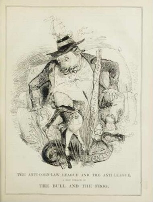 The anti-corn-law league and the anti-league. A new version of the bull and frog