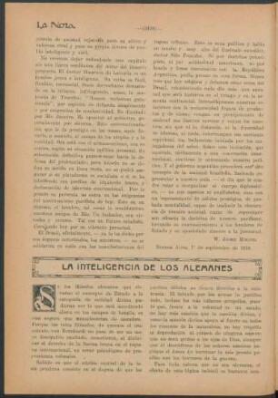 La inteligencia de los alemanes
