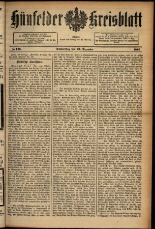 Ausgabe vom Donnerstag, den 23. Dezember 1897.