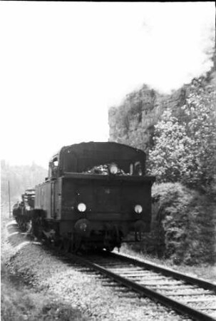 Lok 16, Arbeitszug bei Trillfingen, Lok 16 ist 2009 betriebsfähige Museumslok