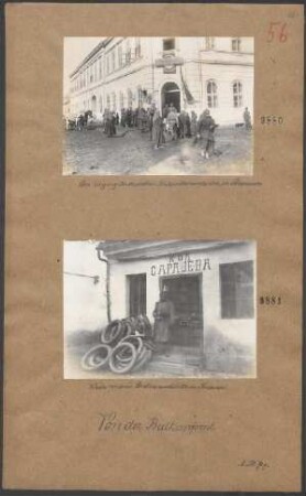 Wache vor einer Beutesammelstelle in Krusevac