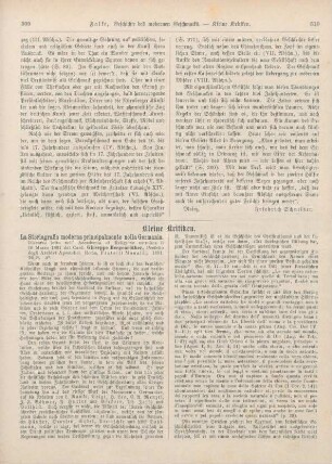 309-314 Kleine Kritiken